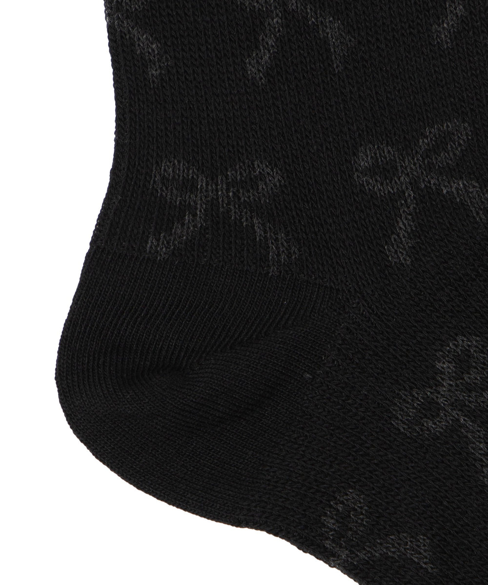 ジャガード総柄リボンソックス(23-25cm)