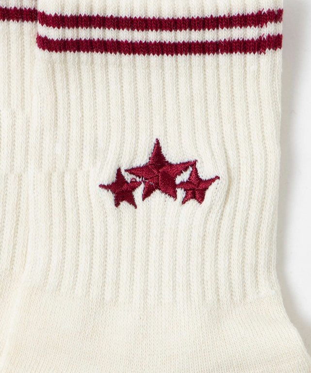 底パイルスターラインソックス（14㎝丈）