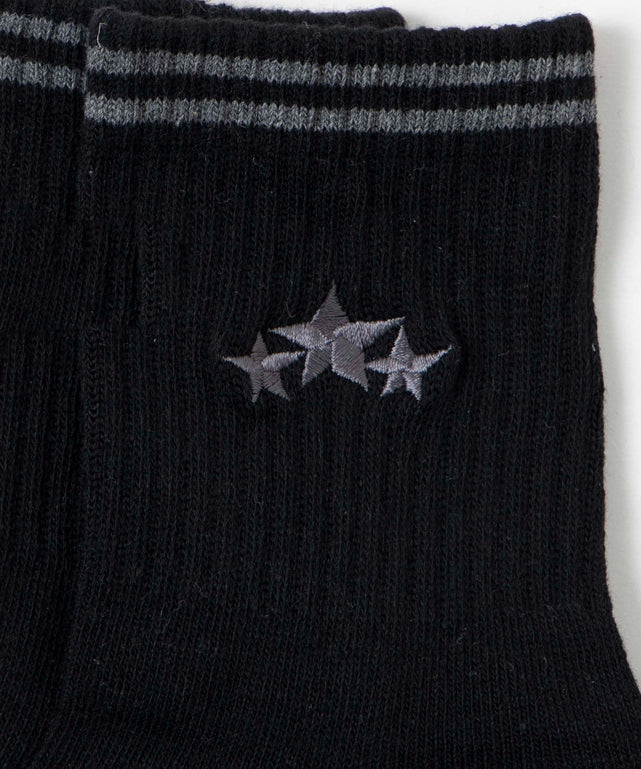 底パイルスターラインソックス（14㎝丈）