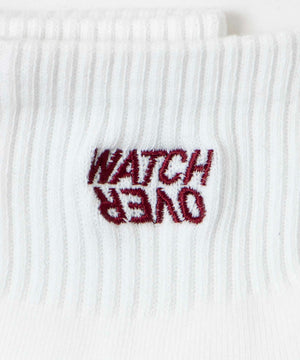 デザインロゴ刺繍アンクル底パイルソックス(23-25cm)