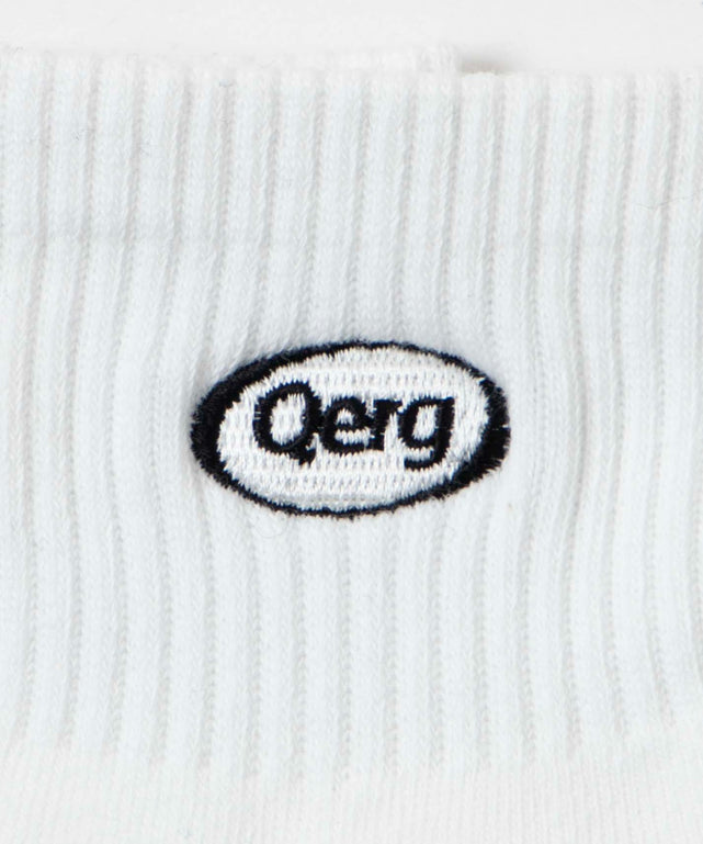 デザインロゴ刺繍アンクル底パイルソックス(23-25cm)