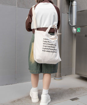 柄3（ロゴ総柄／キナリ）