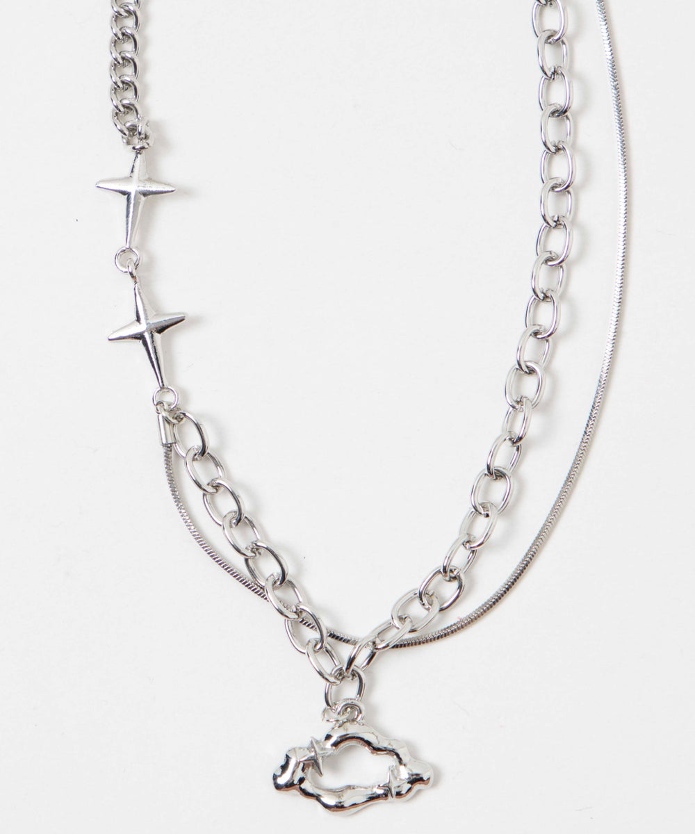 Lクモモチーフネックレス