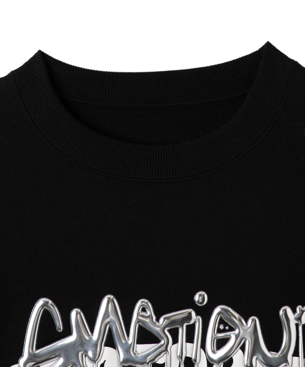 メタリックロゴプルオーバー