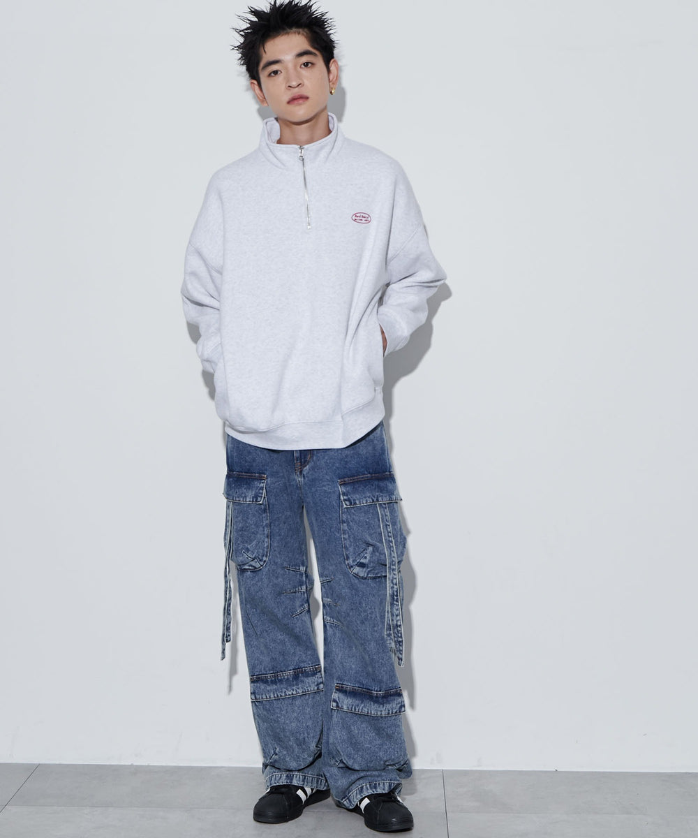 アッシュグレー 　モデル:180cm L着用