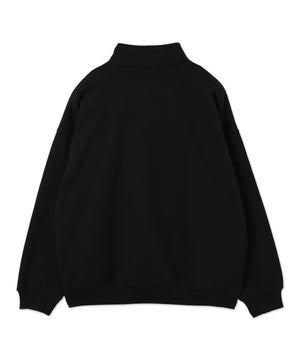 ワンポイントハーフジッププルオーバー