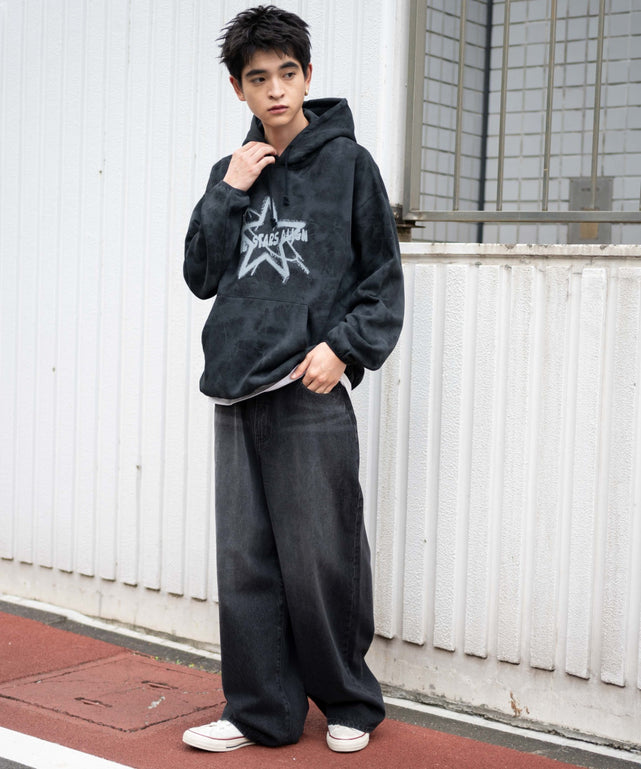 カリスマ　WEGO コラボ　パーカー　ブラック Amazon.co.jp: カリスマ WEGO コラボ ZIPパーカー 黒 単 R