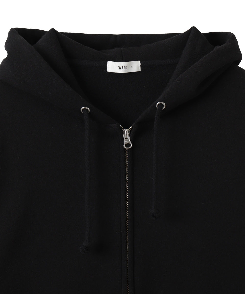 リラックスフィットバックロゴジップパーカー