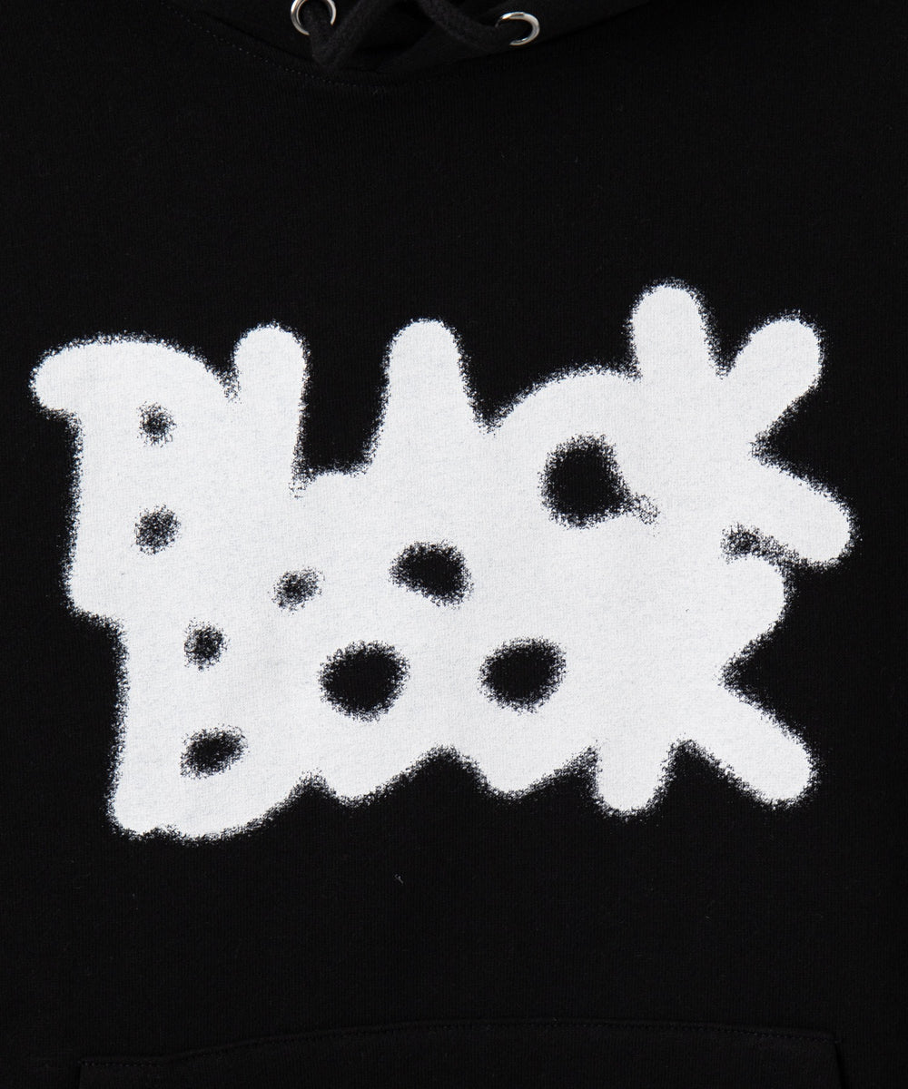 リラックスフィットスプレーグラフィックパーカー