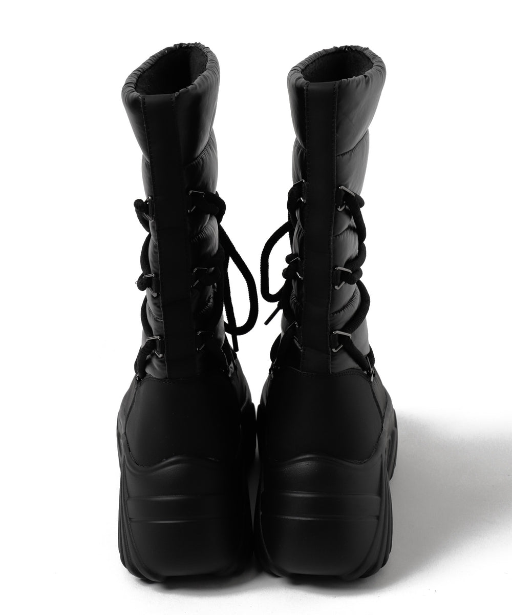 レースアップパテッドブーツ