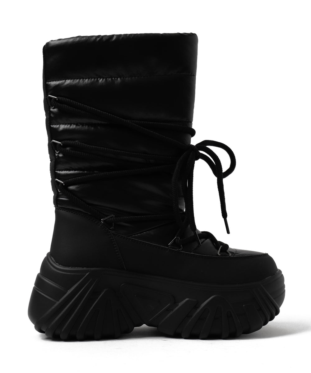 レースアップパテッドブーツ