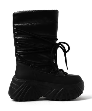 レースアップパテッドブーツ