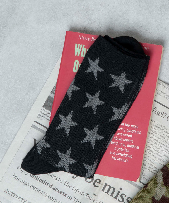 ジャガードデザインソックス（R）(25-27cm)/柄1