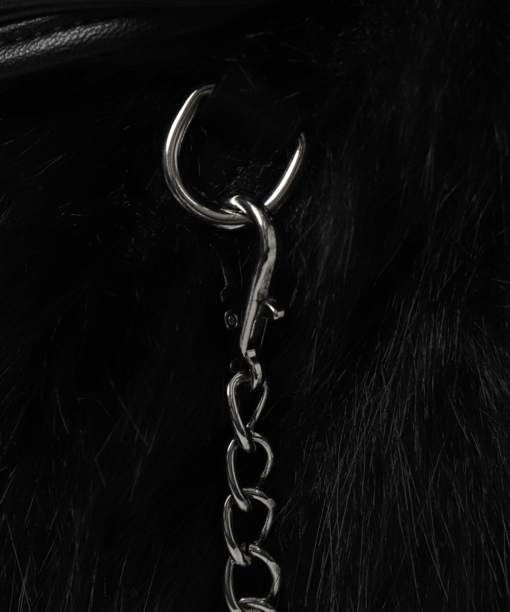 ファー巾着チェーンショルダー