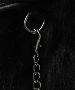 ファー巾着チェーンショルダー