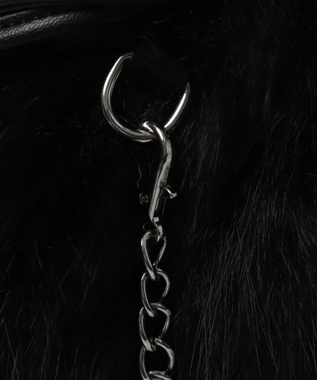 ファー巾着チェーンショルダー
