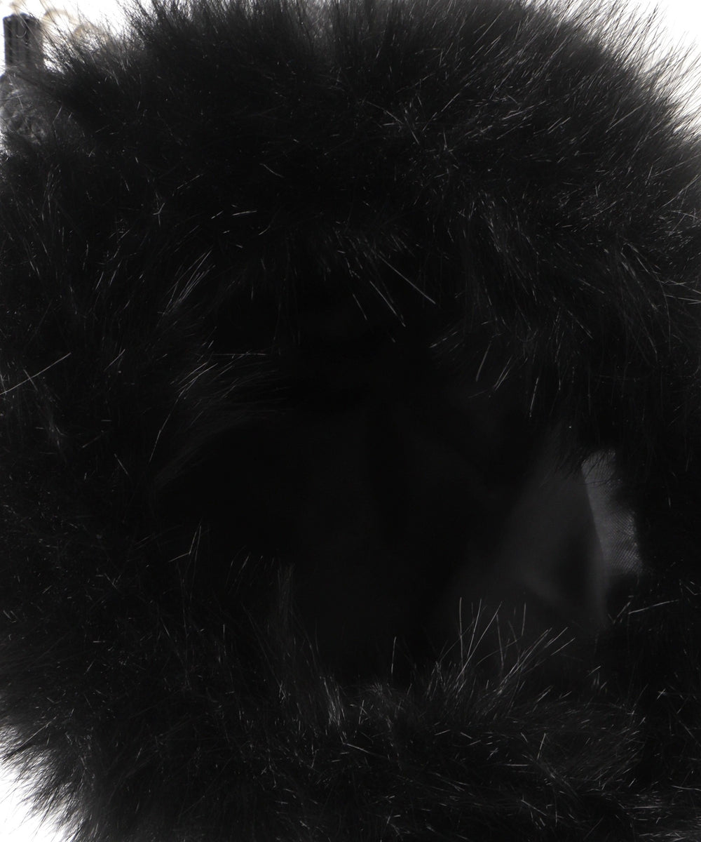 ファー巾着チェーンショルダー