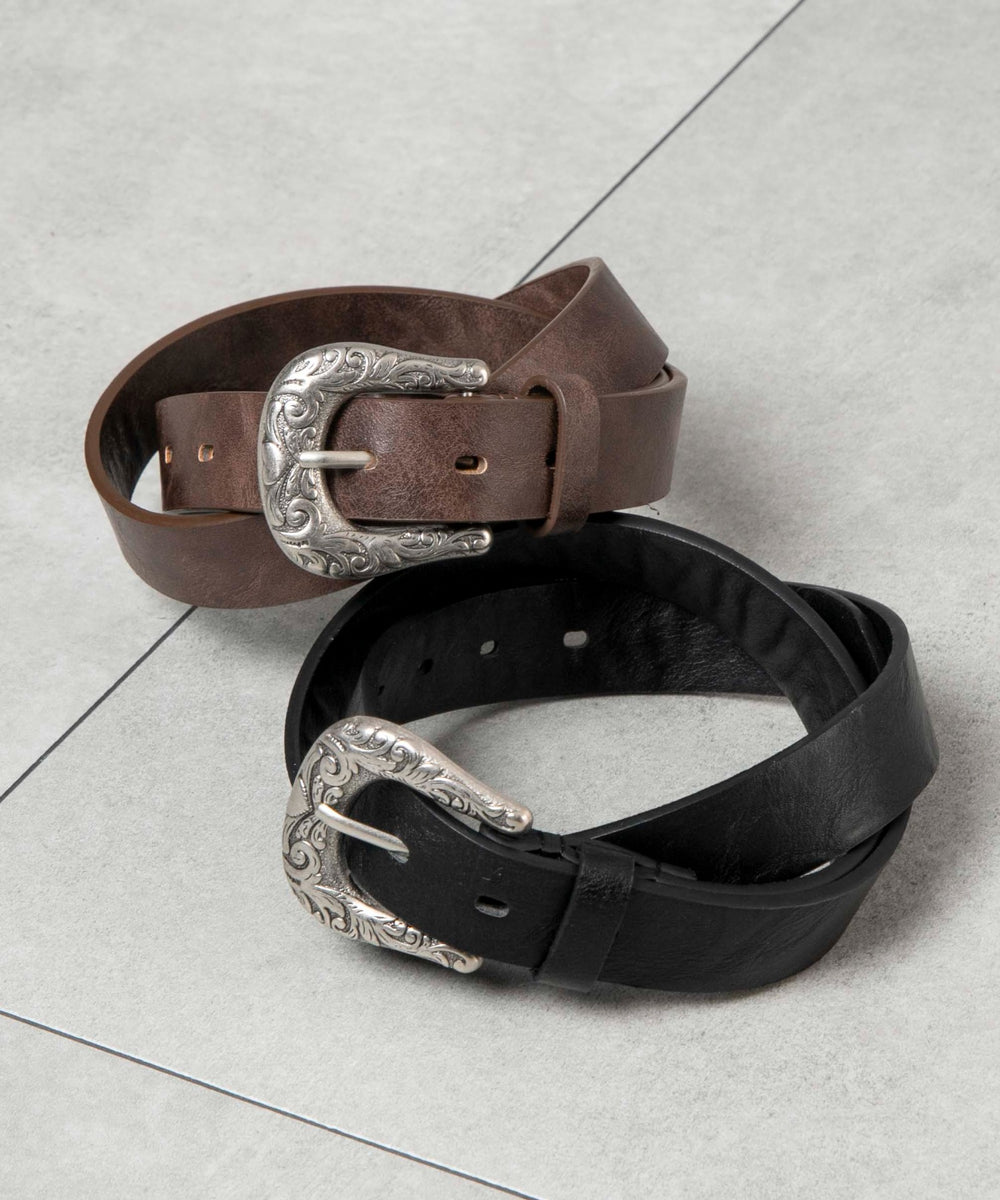Mウエスタンバックルヴィンテージベルト