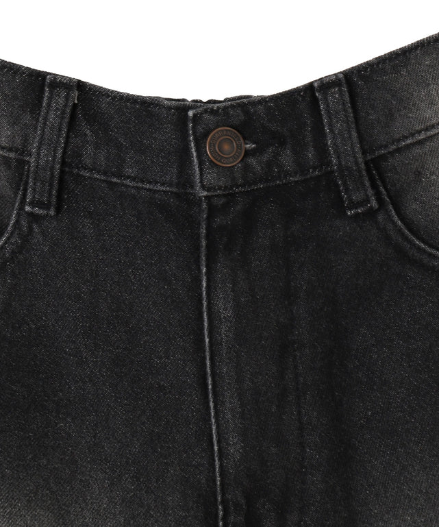 ヴィンテージウォッシュデニムハーフパンツ