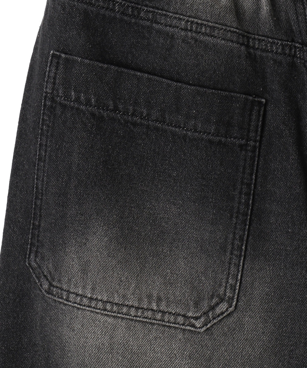 ヴィンテージウォッシュデニムハーフパンツ