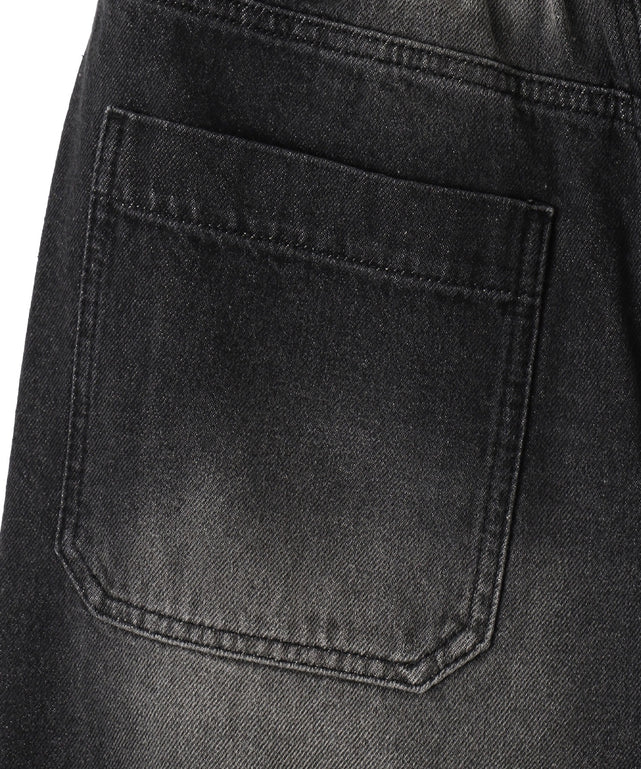 ヴィンテージウォッシュデニムハーフパンツ