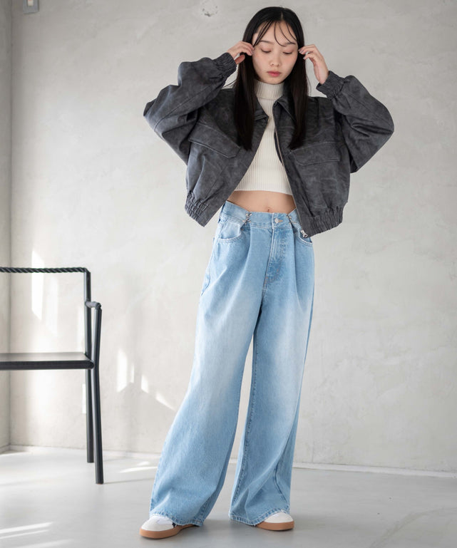 デニム淡 モデル：161cm M着用