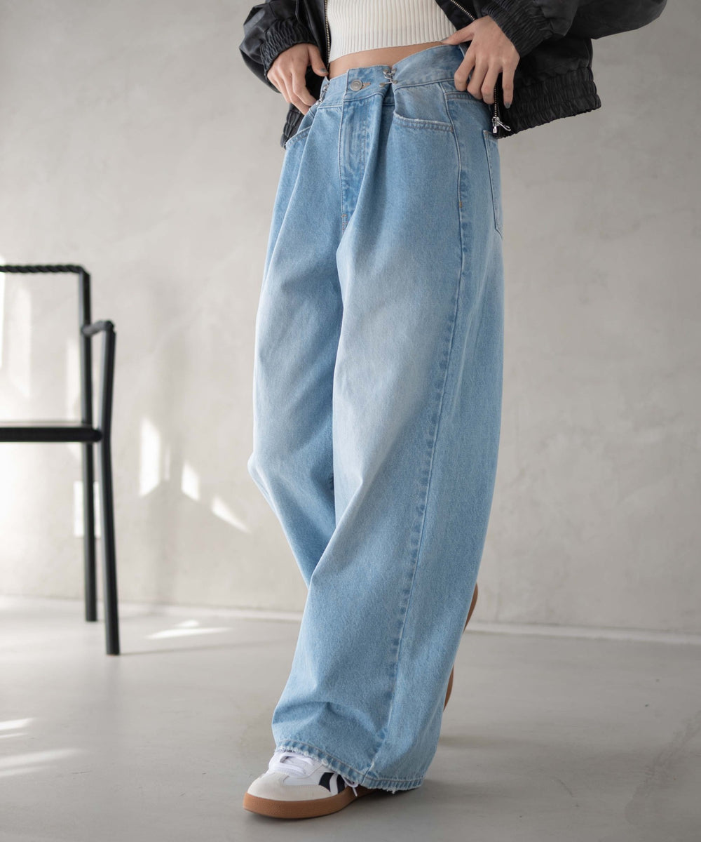 デニム淡 モデル：161cm M着用