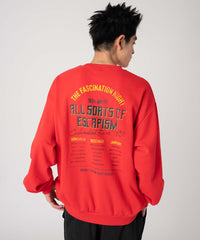 裏起毛アソートグラフィックプルオーバー