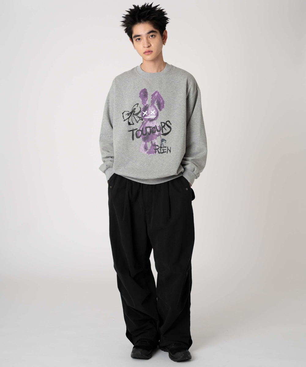 柄51　杢グレー　モデル：180cm L着用