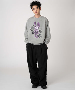 柄51　杢グレー　モデル：180cm L着用