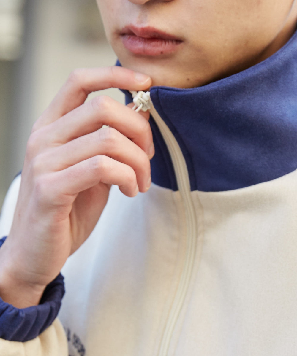 フェイクスウェードライントラックジャケット