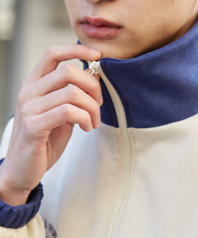 フェイクスウェードライントラックジャケット