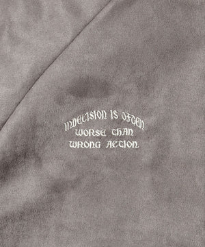 フェイクスウェードライントラックジャケット