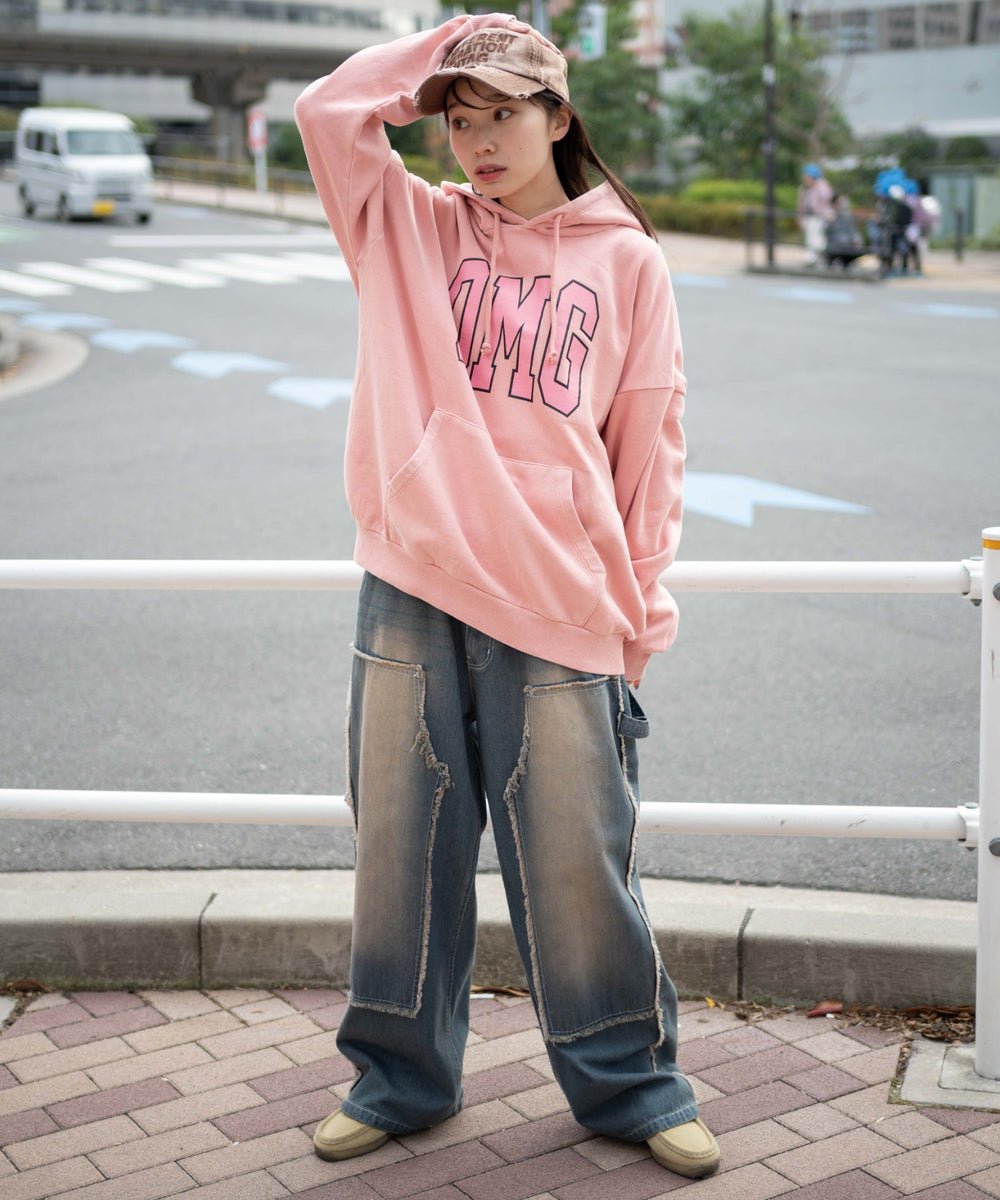 ピンク モデル：161cm L着用