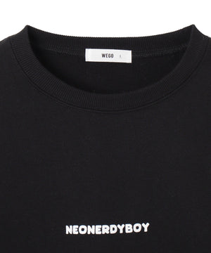 THEBOYエルボーパッチクルーネックPO