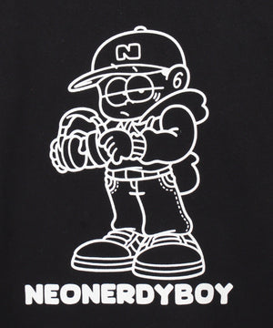 THEBOYエルボーパッチクルーネックPO