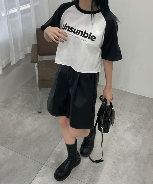 柄1/unsunbleロゴ モデル:155cm M着用