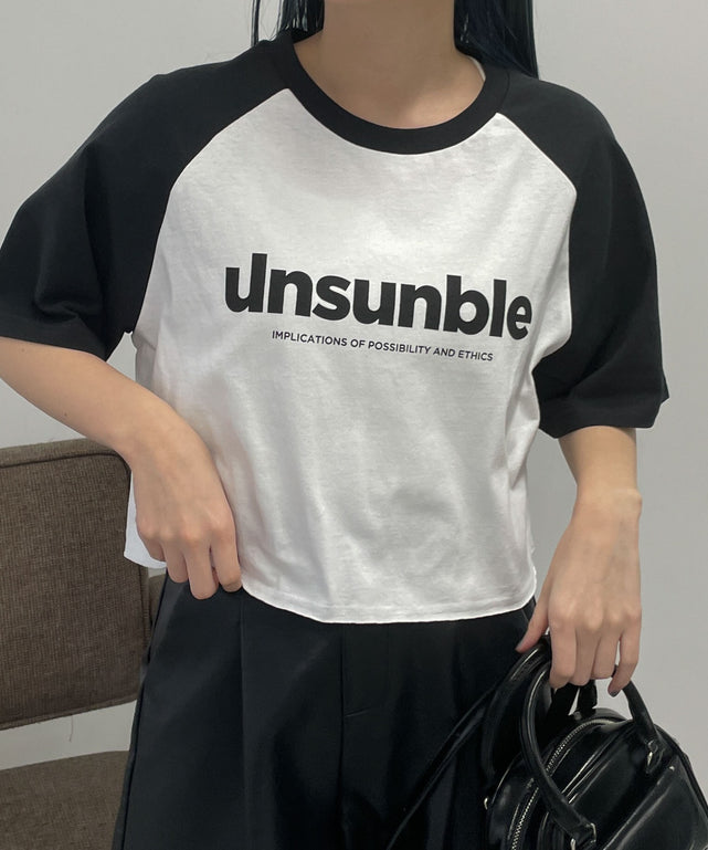 柄1/unsunbleロゴ モデル:155cm M着用