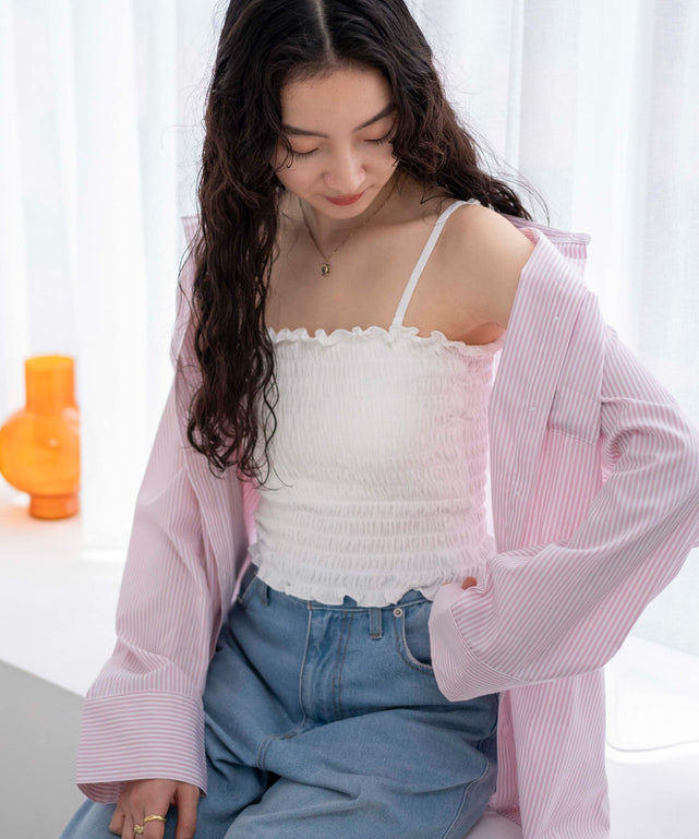 オフホワイト　モデル:163cm F着用