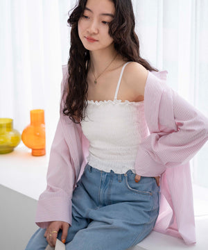 オフホワイト　モデル:163cm F着用