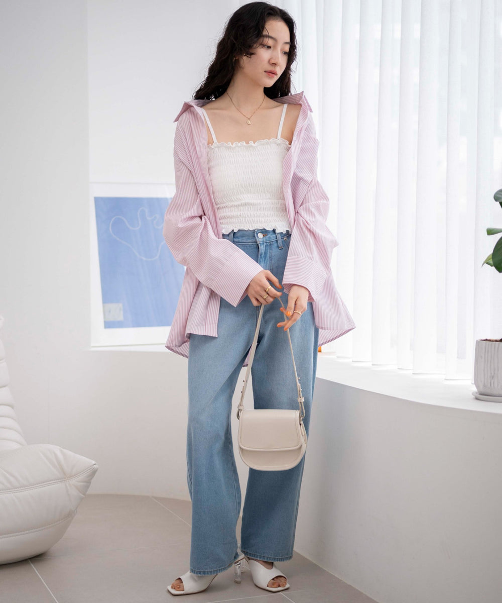 オフホワイト　モデル:163cm F着用