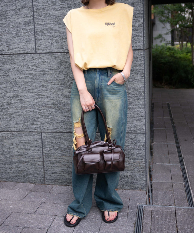 マスタード モデル：155cm F着用