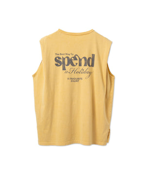 ヴィンテージウォッシュタックノースリーブT