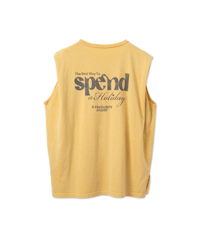 ヴィンテージウォッシュタックノースリーブT