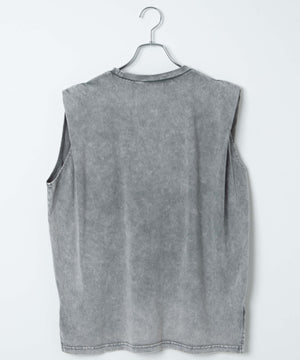 ヴィンテージウォッシュタックノースリーブT