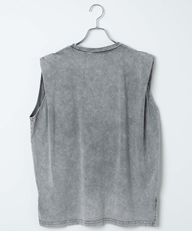 ヴィンテージウォッシュタックノースリーブT