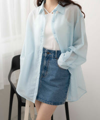 ブルー系ストライプ / F