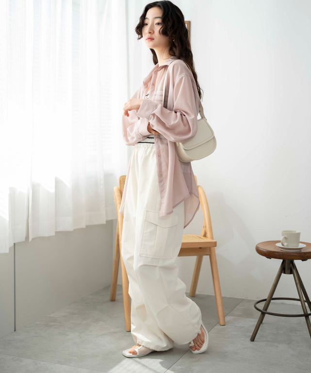 Lピンク モデル：163cm F着用