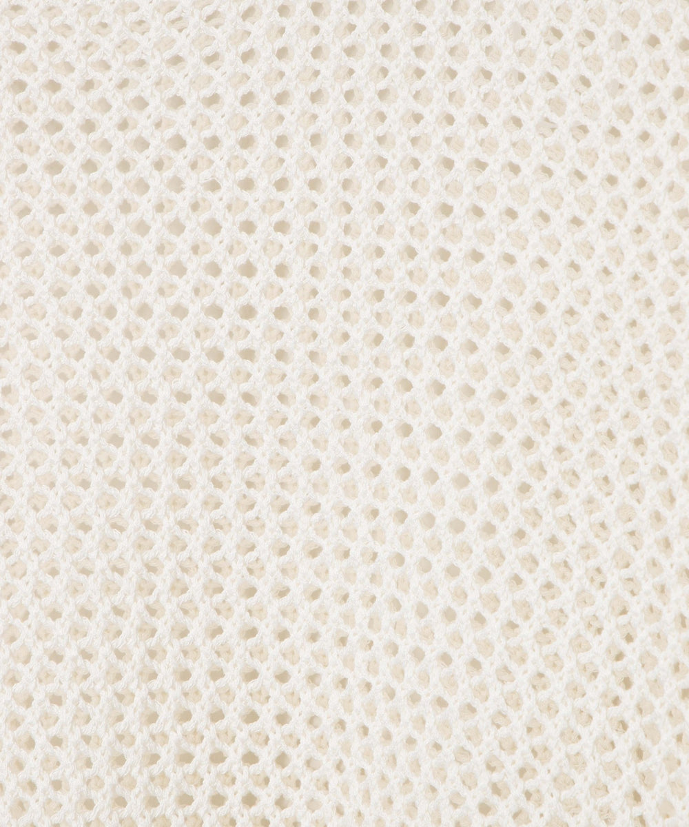 ショートメッシュニットプルオーバー