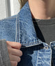 デニムショートベスト